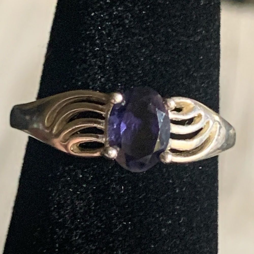 Sterling Silver Blue Iolite Ring